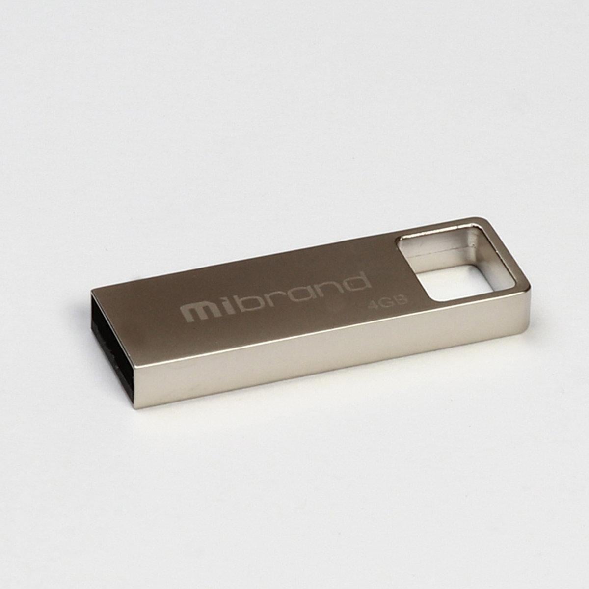 Флеш-память для ноутбука Flash Mibrand USB 2.0 Shark 4Gb Silver (MI2.0/SH4U4S)