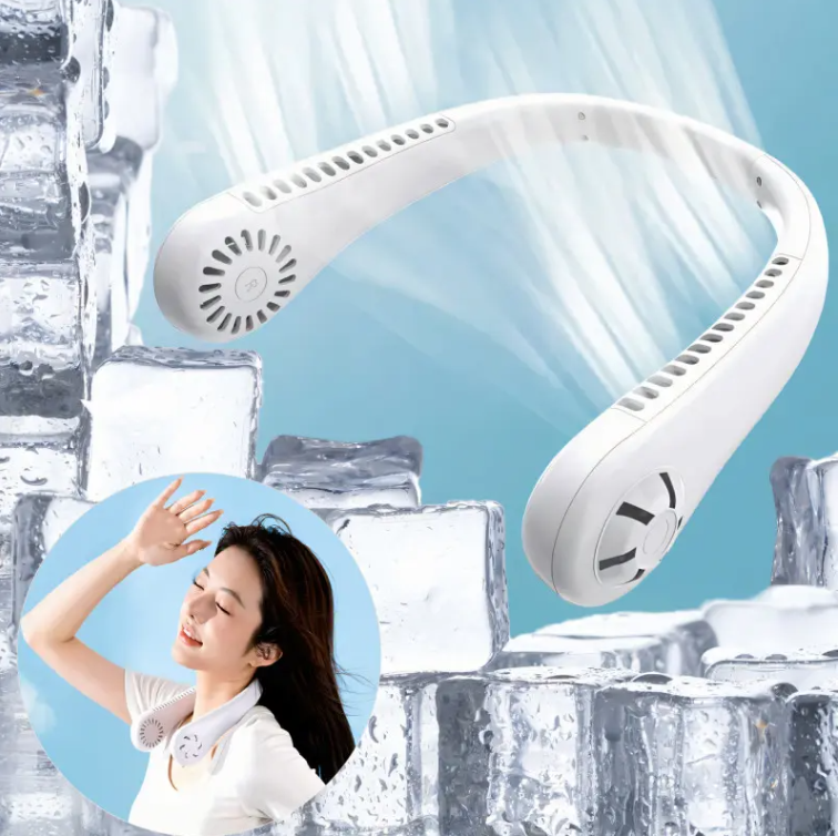 Вентилятор безлопатевий на шию MM04 акумуляторний 3 режими охолодження Білий (2479517704) - фото 9 Вентилятор безлопатевий на шию MM04 акумуляторний 3 режими охолодження Білий (2479517704) - фото 9