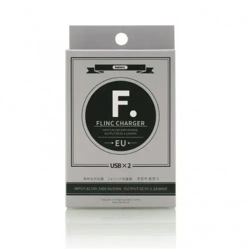 Зарядное устройство для сети Remax RP-U29 Flinc 2,1A 2 USB 220 V EU Черный (6954851267591) - фото 2 Зарядное устройство для сети Remax RP-U29 Flinc 2,1A 2 USB 220 V EU Черный (6954851267591) - фото 2