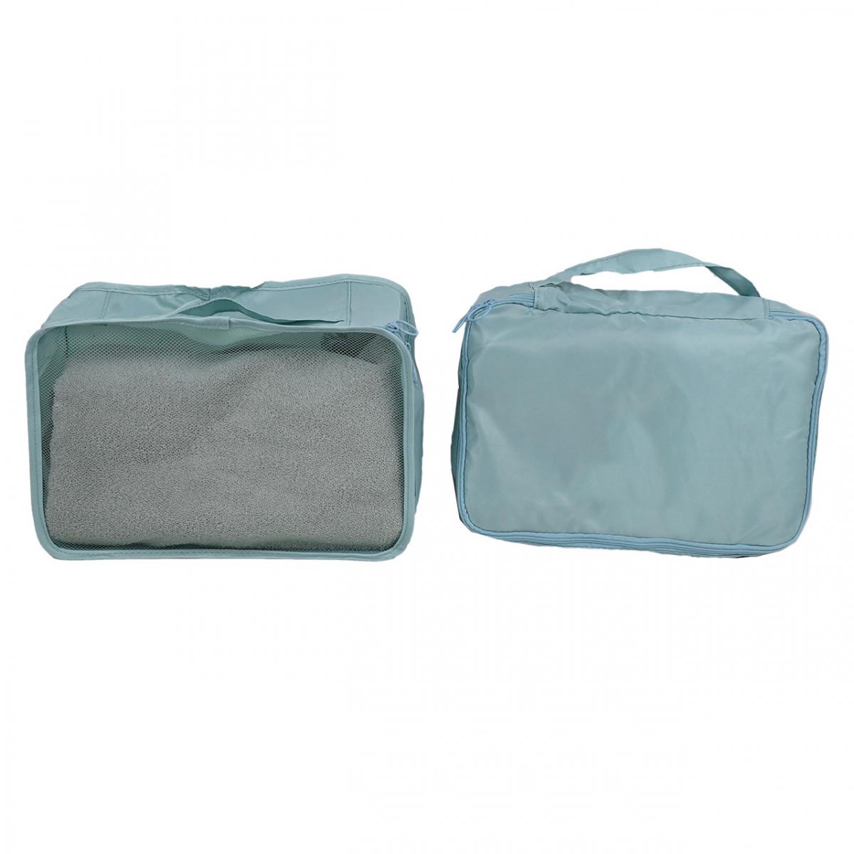 Комплект органайзерів для подорожей 8в1 нейлон Бірюзовий (КДО-40-45) - фото 2 Комплект органайзерів для подорожей 8в1 нейлон Бірюзовий (КДО-40-45) - фото 2