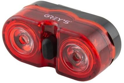 Фонарик на велосипед Grey's 2хLEDs 1W влагоотталкивающий корпус 3 режима крепления (GR11160)