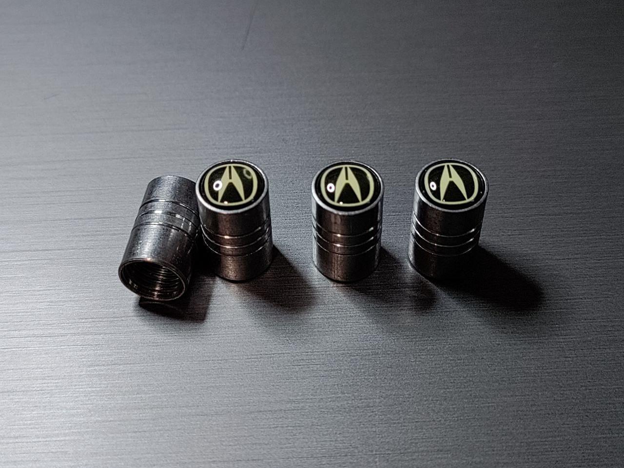 Колпачки на ниппель с логотипом Acura металлические (1932725172)