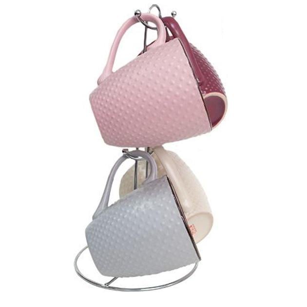 Набір кружок на стійці Dots S&T 021-04-10 350 мл 4 шт. (1666019173)