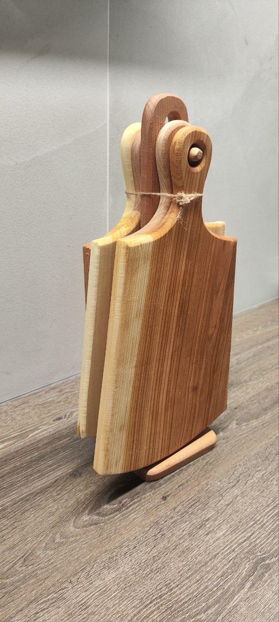 Набір обробних дощок 4 шт. Черешня - фото 2 Набір обробних дощок 4 шт. Черешня - фото 2