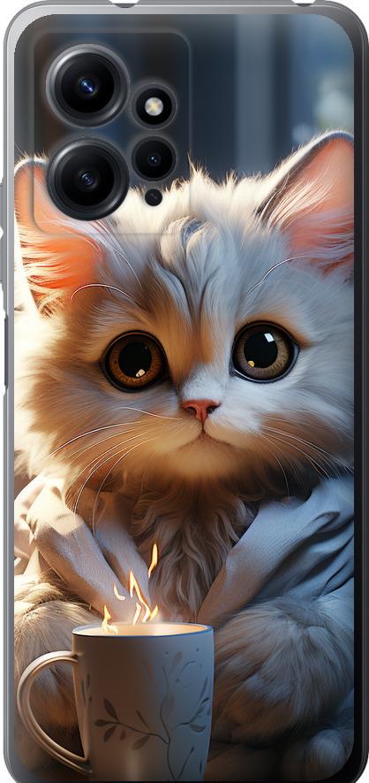Чехол на Xiaomi Redmi Note 12 4G White cat (5646u-3021-42517)
