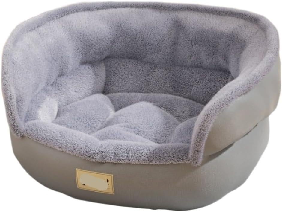Лежак пуф для кошек и собак M 50х40 см Серый (MA818)