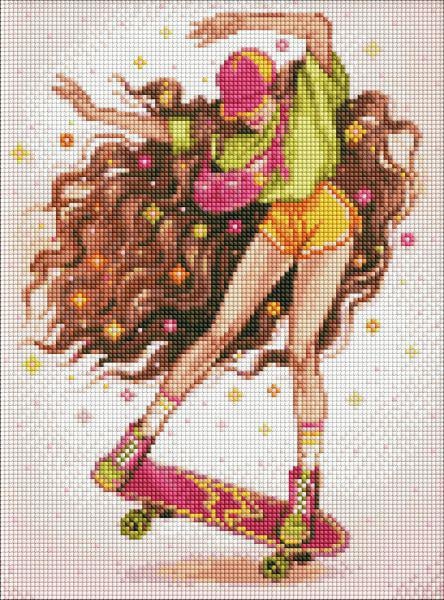 Алмазна мозаїка Ідейка Тримай баланс із голограмними стразами AB 30x40 см (Id-AMO7690)