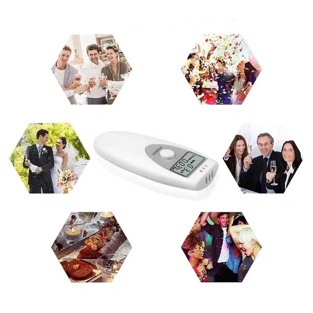 Брелок-алкотестер цифровий на батарейках Білий (3000003771) - фото 5 Брелок-алкотестер цифровий на батарейках Білий (3000003771) - фото 5