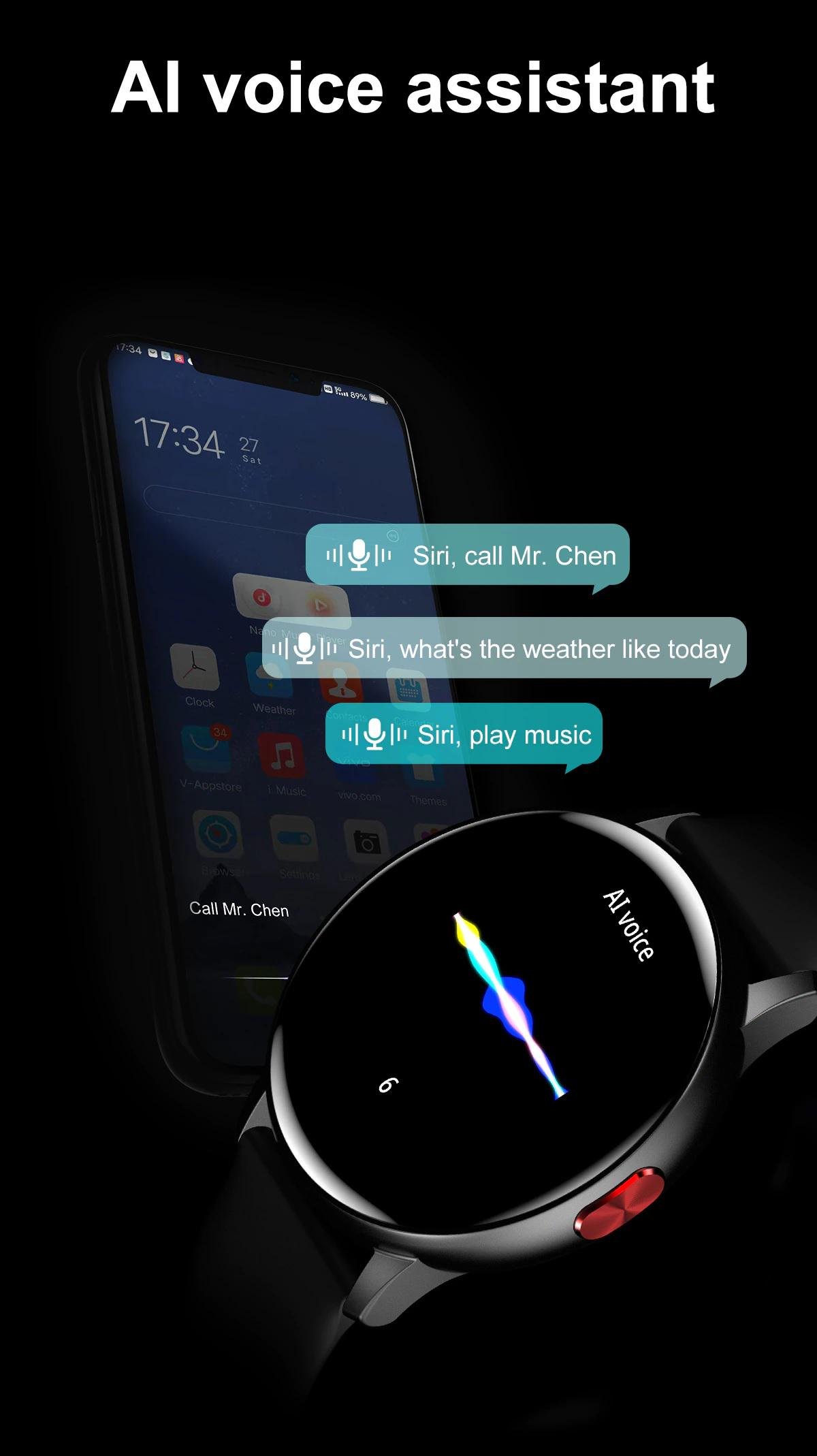 Смарт-годинник LEMFO LF28 Pro 2 ремінці Black (c0b91129) - фото 11 Смарт-годинник LEMFO LF28 Pro 2 ремінці Black (c0b91129) - фото 11