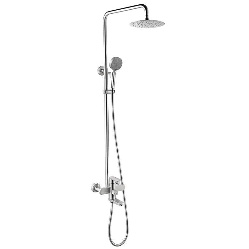 Душевая колонна Zerix LEB-009-J SUS304 со смесителем Нержавеющая сталь (ZX4809)