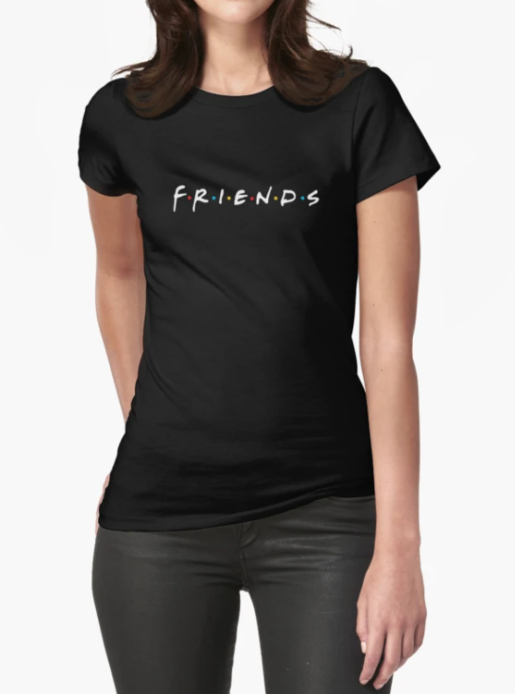 Футболка Женская Stedman с принтом Friends XXL Черный