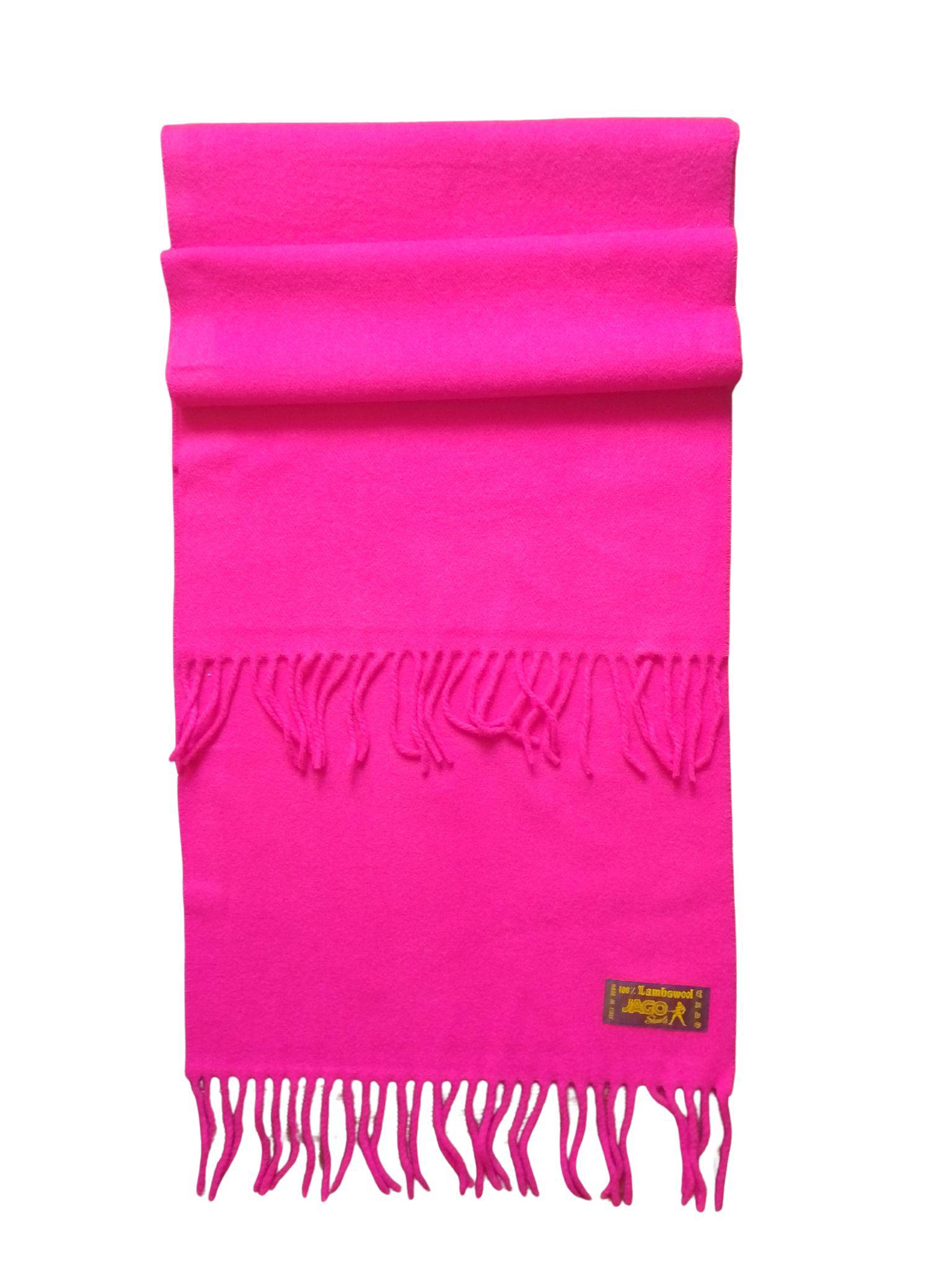 Шарф шерстяной Jago 160х37 см Фуксия - фото 2