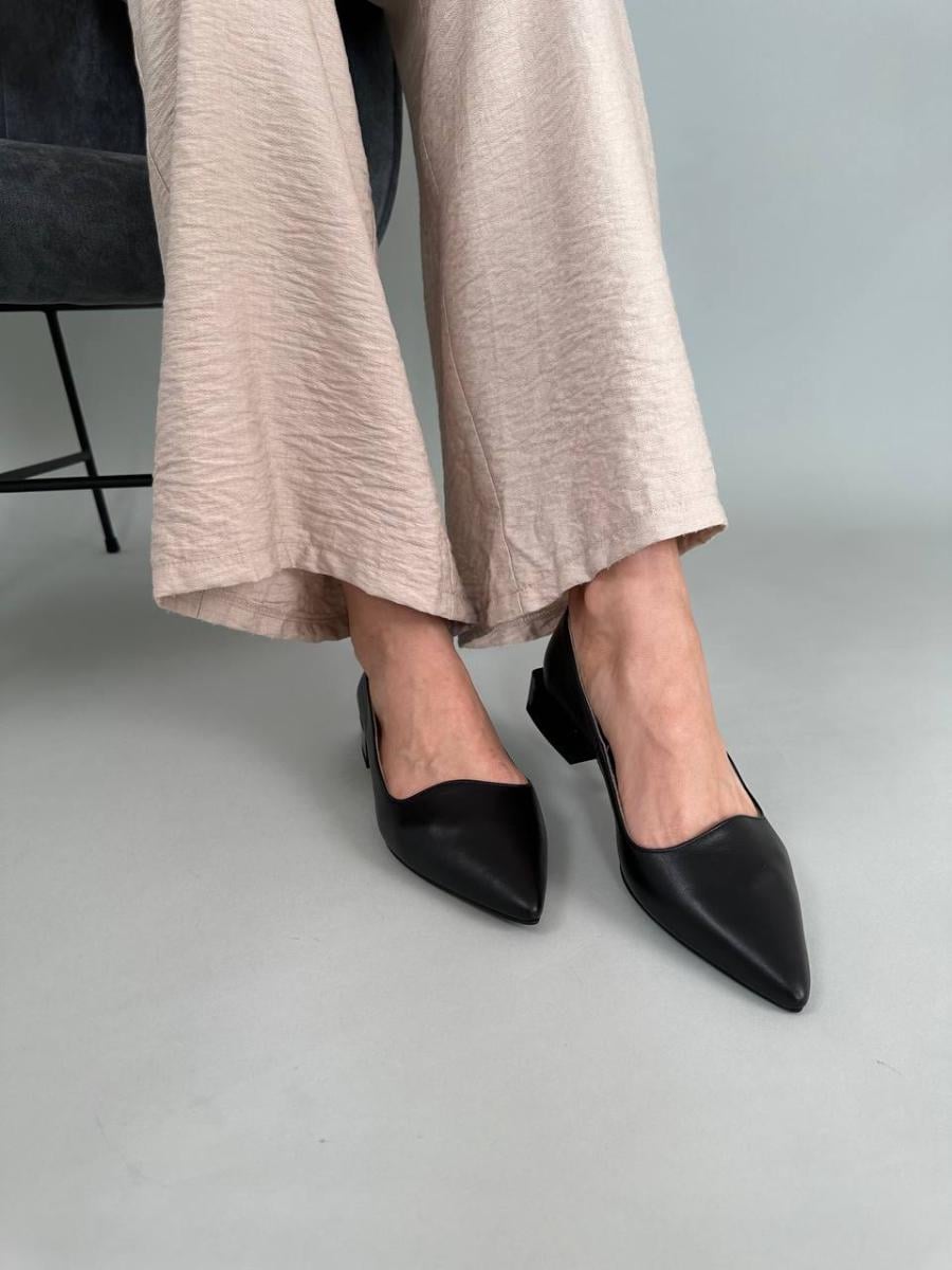 Балетки женские кожаные р. 39 Черный (9926-1/39)