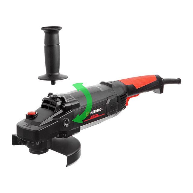 Шлифмашина угловая Intertool плавный пуск 1800 Вт 180 мм 8000 об/мин (000050391) - фото 4