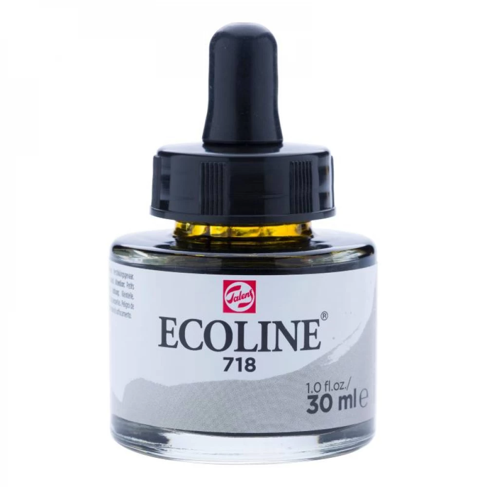 Краска акварельная жидкый Rosa Ecoline 30 мл 3 шт. 718 Серый теплый (8712079407377 11257181)