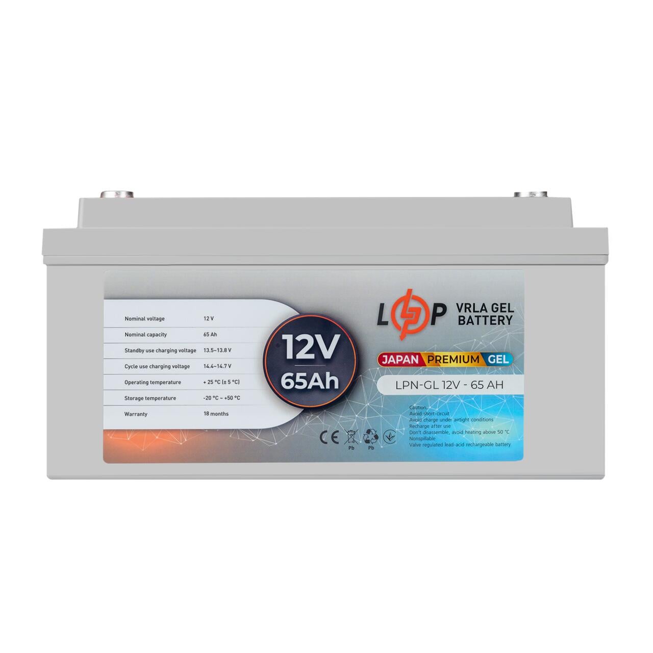 Аккумулятор гелевый LPN-GL 12V-65 Ah