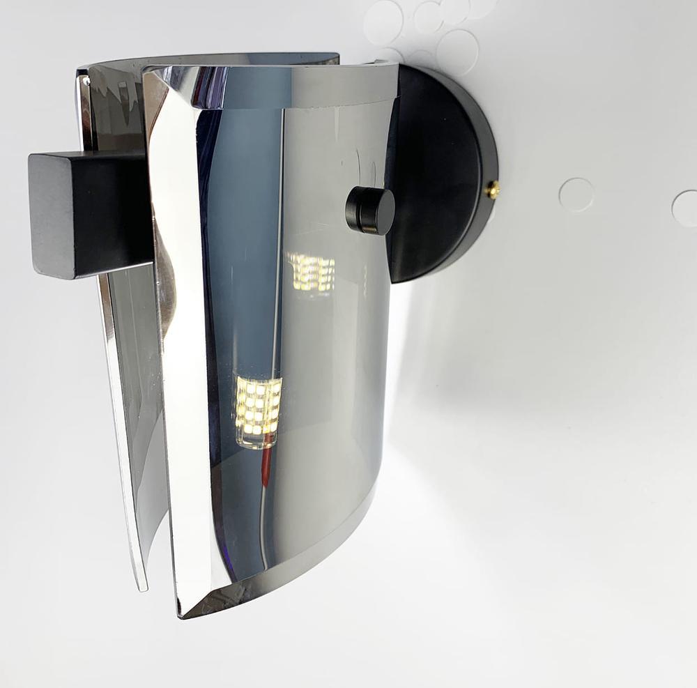 Бра Line.F H 69B/1W BK+GR Черный (1676_2510)