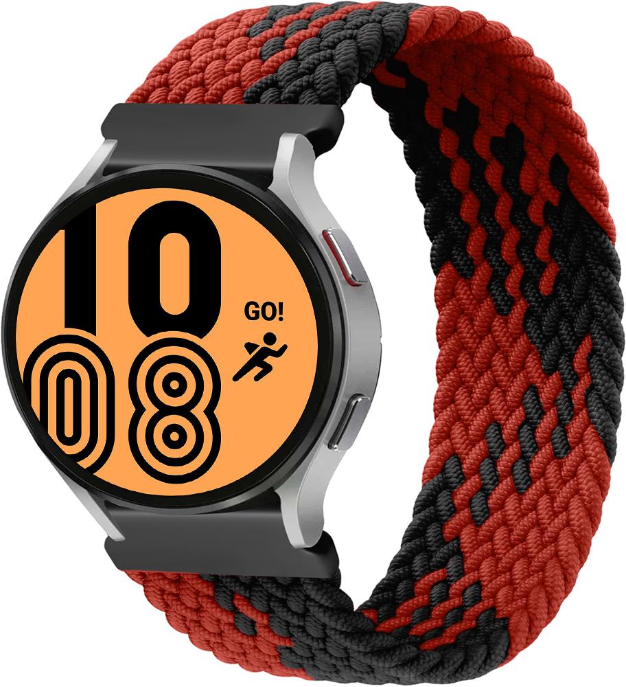 Ремінець Solo Loop Multi для Galaxy Watch 4 44 мм (145 мм) Black Red (26283-44)