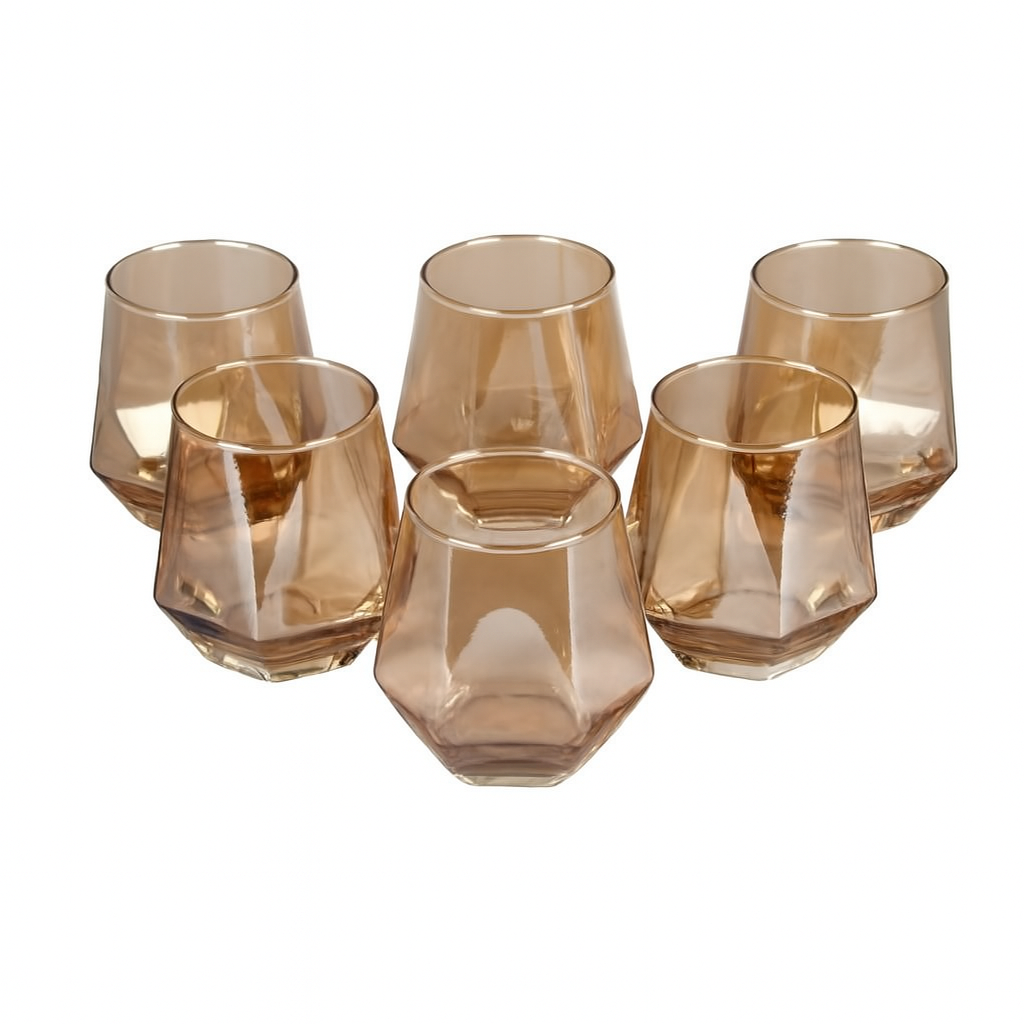 Набор стаканов Crystal R101148-G 6 шт. 310 мл Коричневый (29596735) Набор стаканов Crystal R101148-G 6 шт. 310 мл Коричневый (29596735)