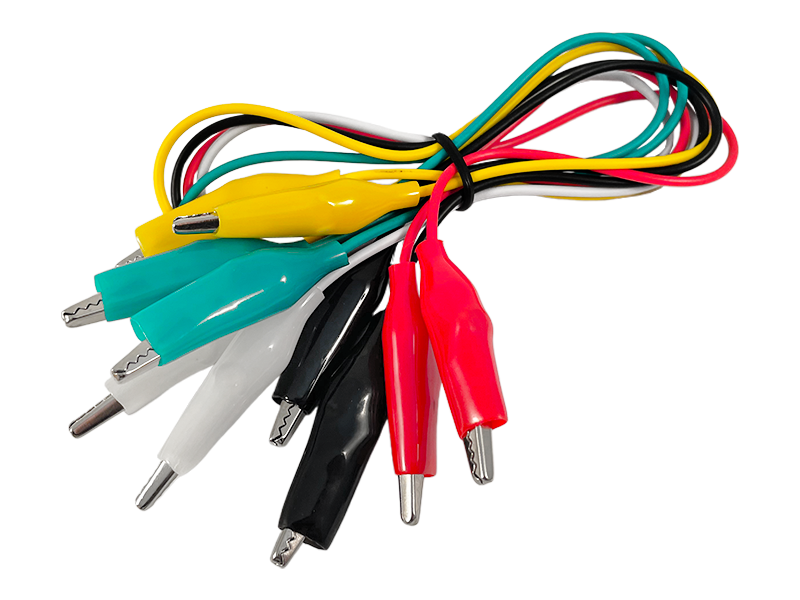 Зажим типа крокодил Lemanso LM9146 35 мм с проводом 50 см 10 шт. (7135)