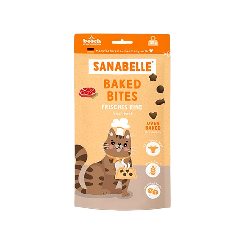 Лакомства Sanabelle запеченные мясные кусочки с говядины 55 г