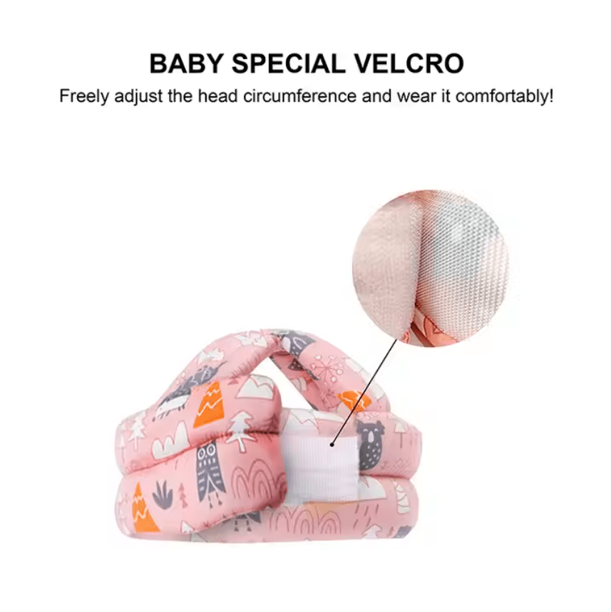 Шолом захисний для голови малюка від падінь Рожевий (143720) - фото 5 Шолом захисний для голови малюка від падінь Рожевий (143720) - фото 5