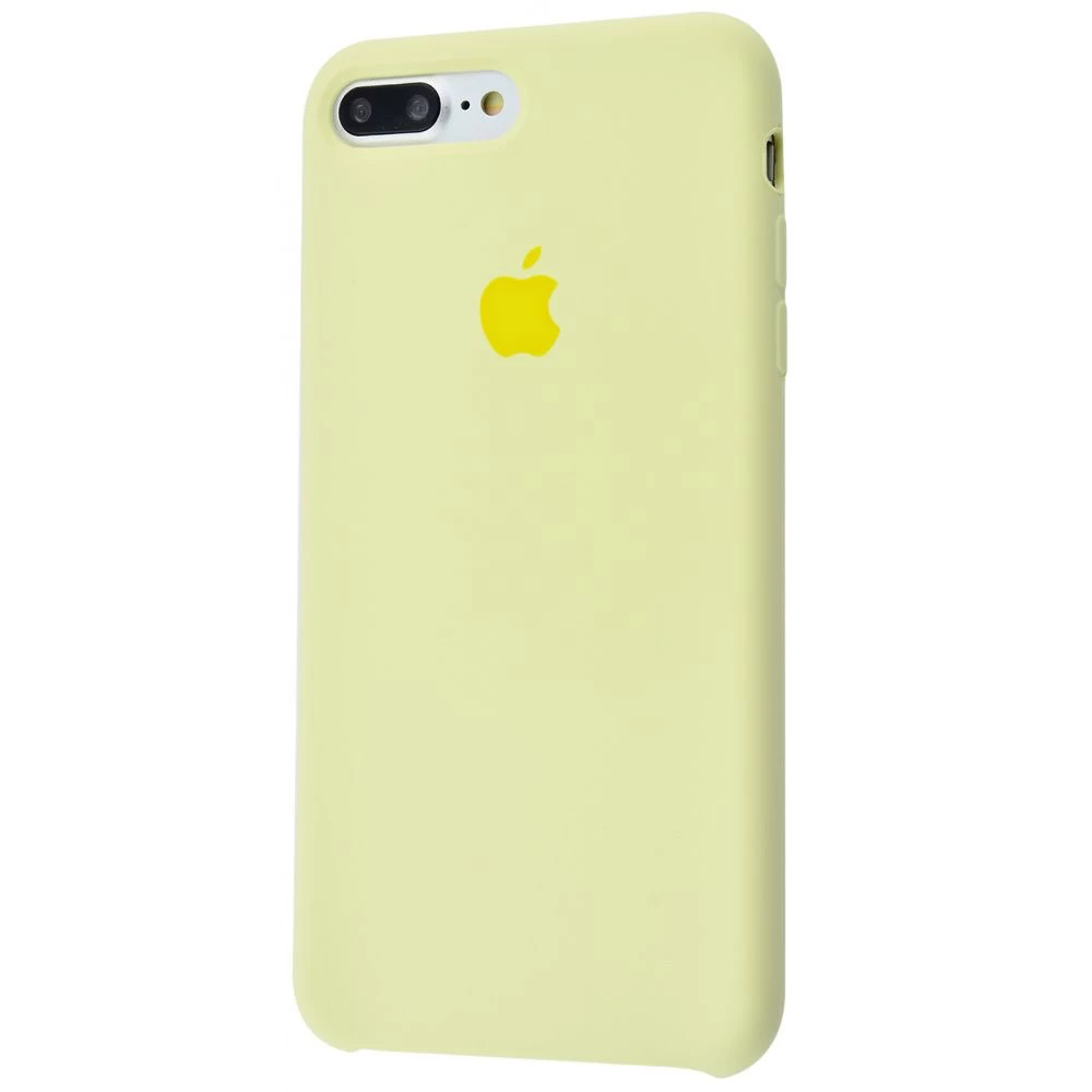 Силиконовый Чехол Накладка Silicone Case для iPhone 8 Plus/7 Plus Закрытый низ Mellow Yellow