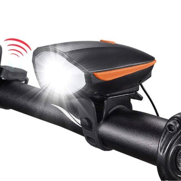 Велосипедный звонок/велофара/аккумулятор 7588/USB micro USB