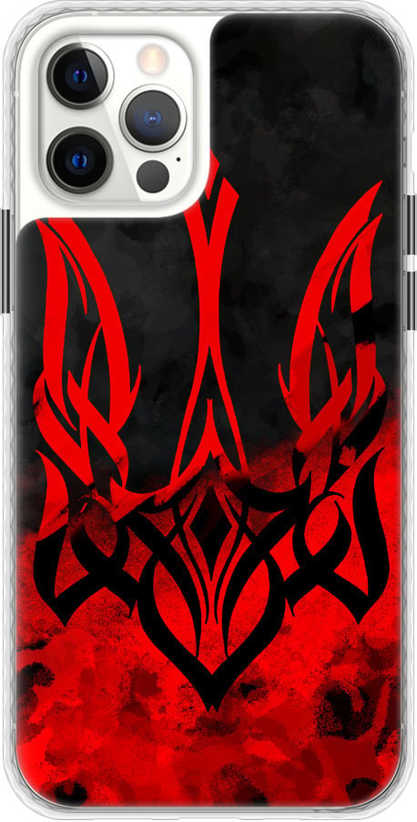 Чехол на iPhone 12 Герб Украины v2 (5312pc-2053-42517)