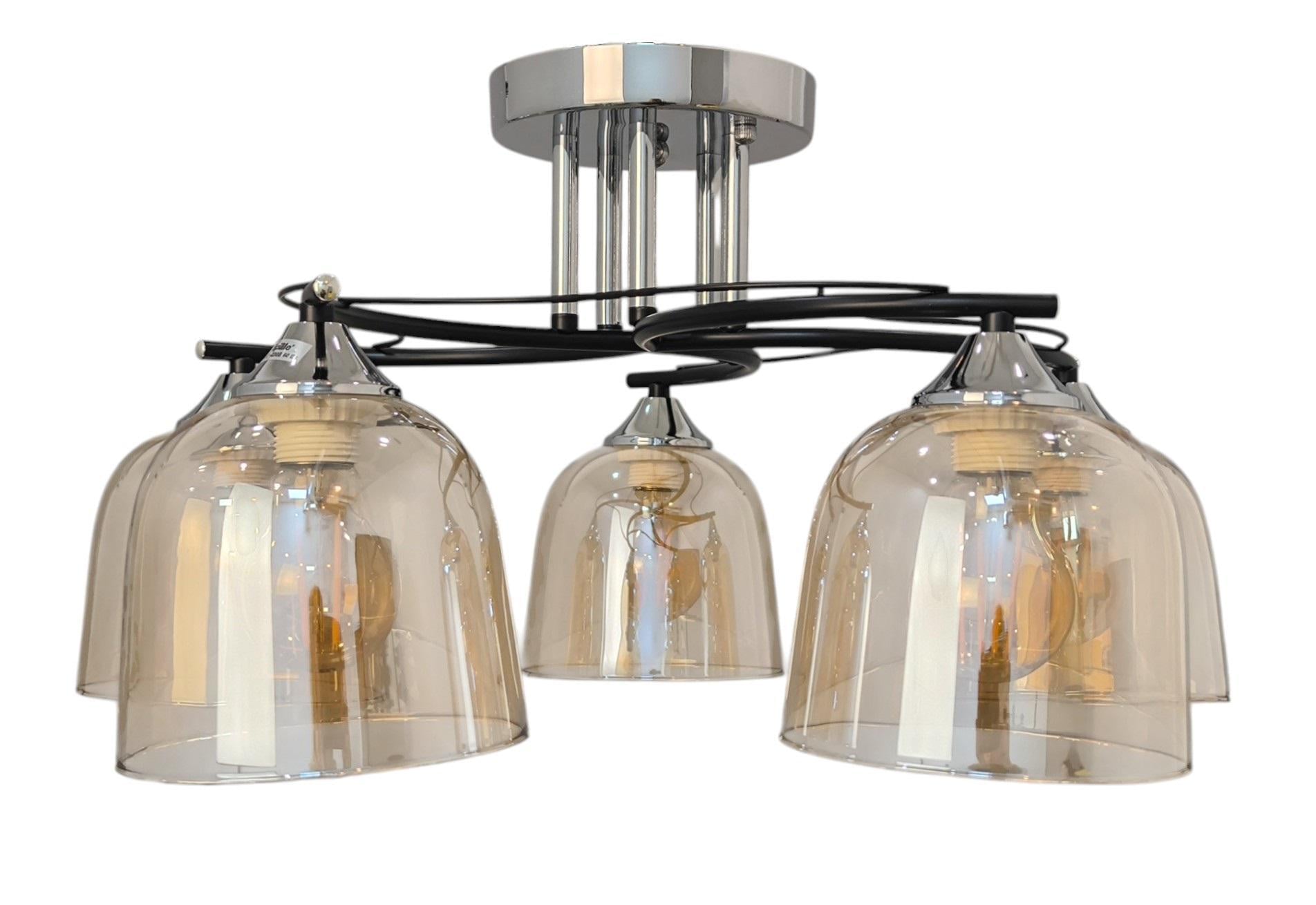 Люстра LK-726S/5 E27 BK+CH (27-131)