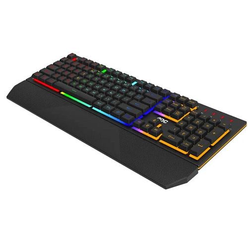 Клавіатура ігрова AOC GK200 мембранно-механічна gaming RGB райдужна підсвітка USB (557786) - фото 3