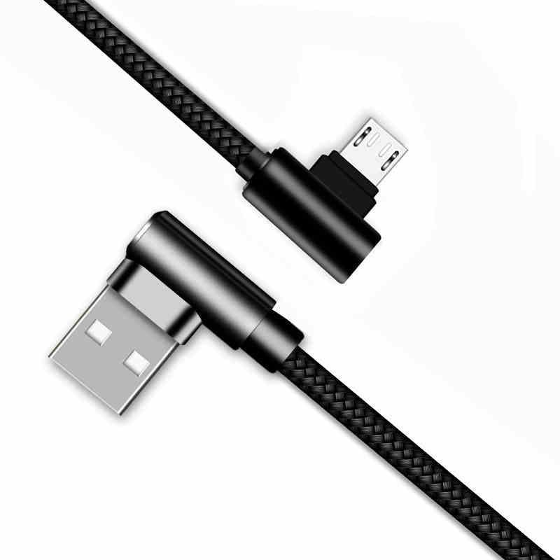 Кабель Micro USB Suntaiho з кутовими роз'ємами 1 м Чорний - фото 4