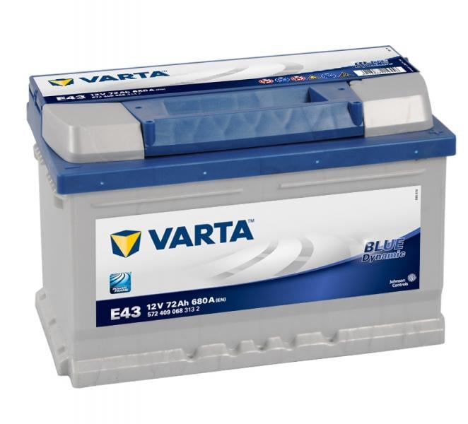Аккумулятор автомобильный Varta E43 6СТ-72Ah 680 A 572409068 Blue Dynamic (2148)