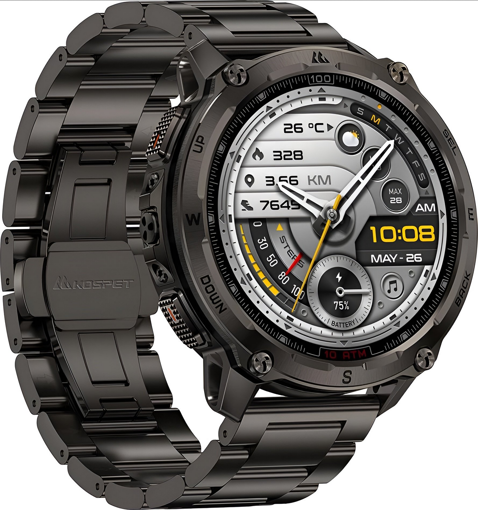 Смарт-годинник Kospet Tank T4 Special Edition Black — фото 3