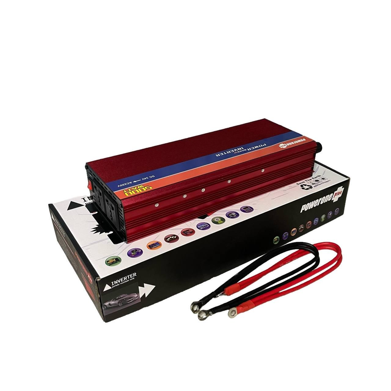 Преобразователь напряжения Powerone Plus 24-220в 5000 Вт с функцией плавного пуска (3434) - фото 3 Преобразователь напряжения Powerone Plus 24-220в 5000 Вт с функцией плавного пуска (3434) - фото 3