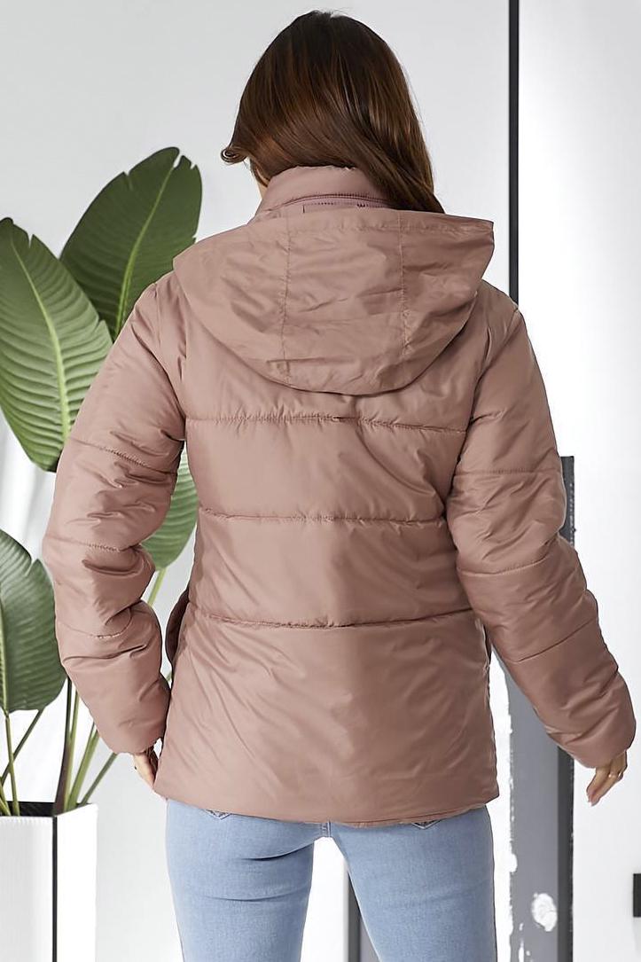 Куртка жіноча демісезонна S-M Пудровий (187149) - фото 5 Куртка жіноча демісезонна S-M Пудровий (187149) - фото 5