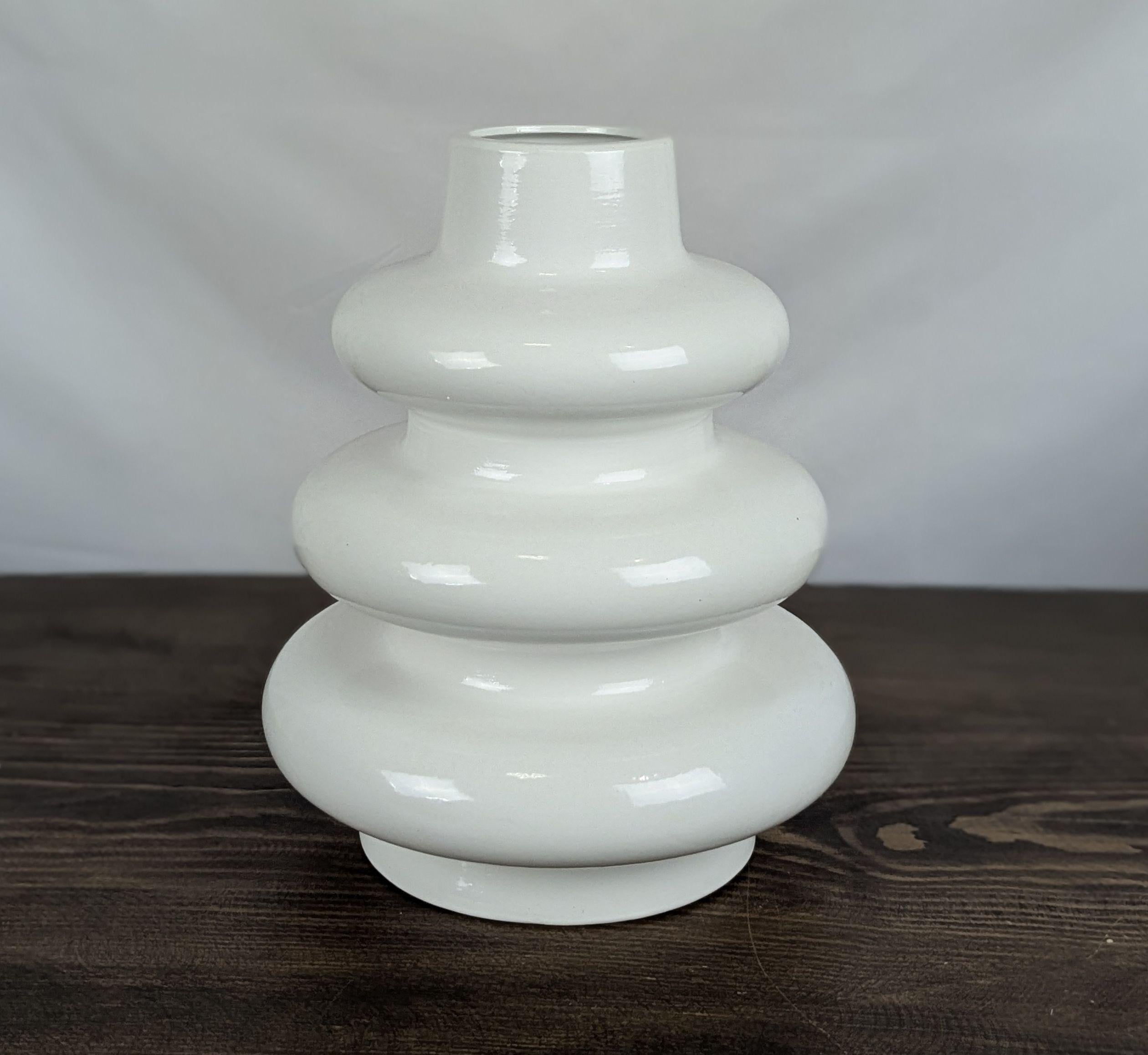 Ваза Nana ceramics Либерти 26 см Белый