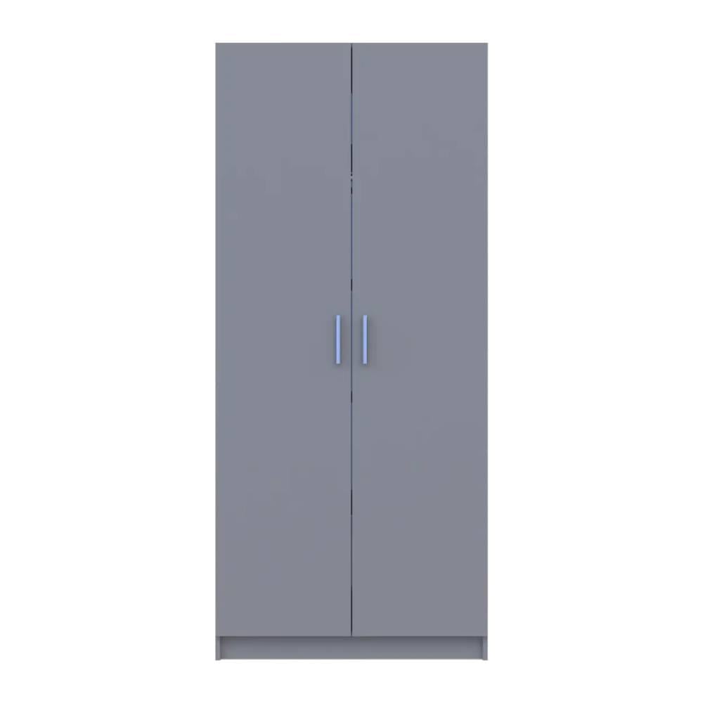 Шкаф для одежды Doros Promo с полками 2 ДСП 90х48х204 см Серый (DRS-011632)