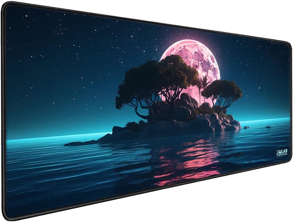 Коврик для мышки SHLab Pink Moon and Island SHM-507 70х30 см (36381)