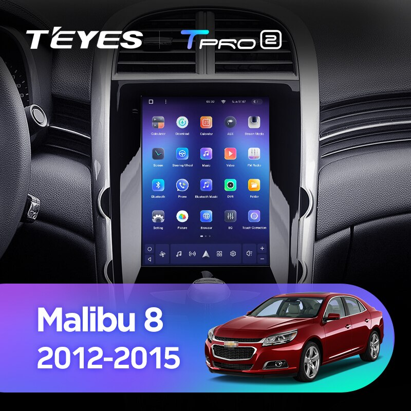 Автомагнитола штатная Teyes TPRO 2 для Chevrolet Malibu 8 2012-2015 Tesla style Android (1780624781) - фото 3