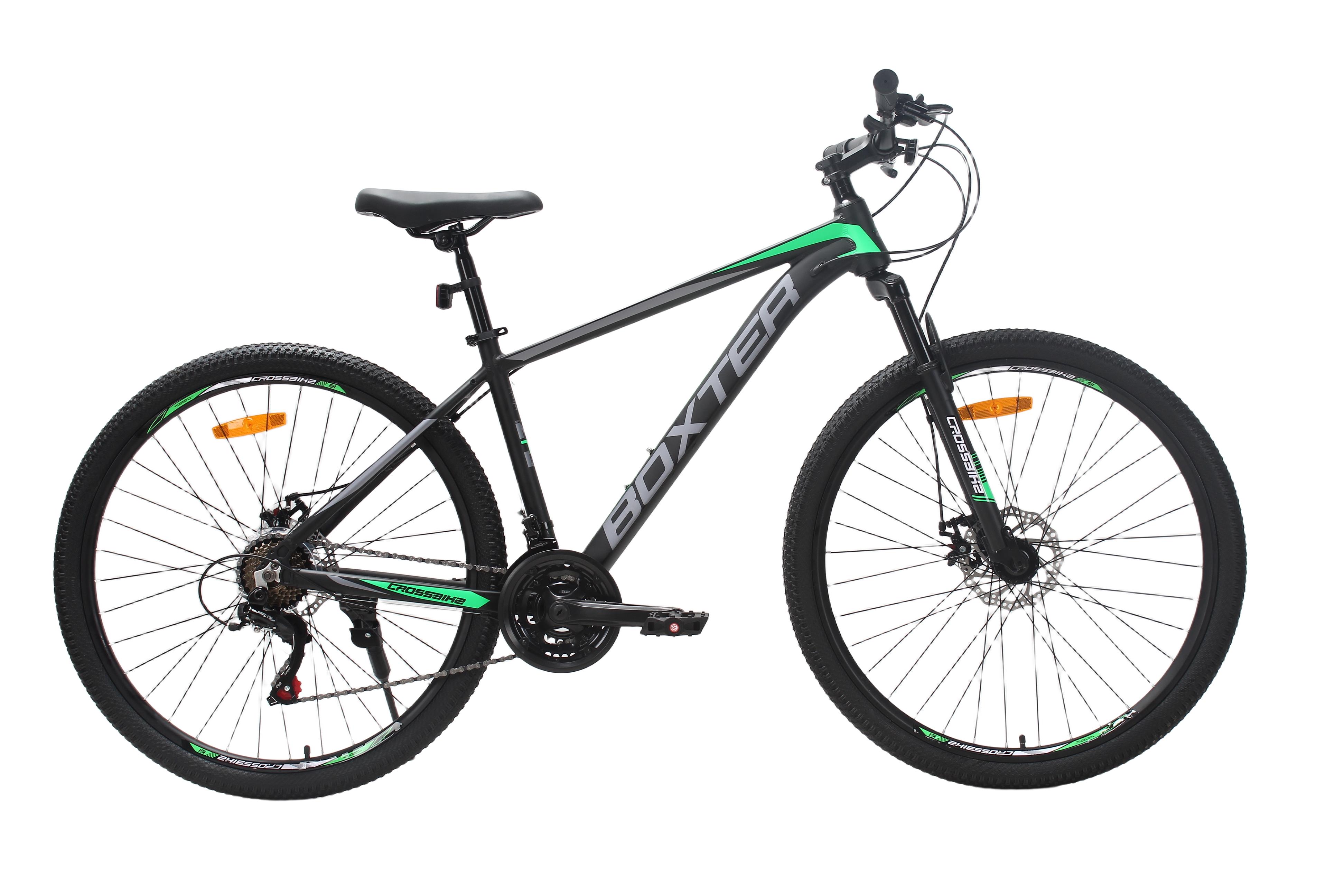 Велосипед CrossBike BOXTER 27,5" 17" Чорно-зелений