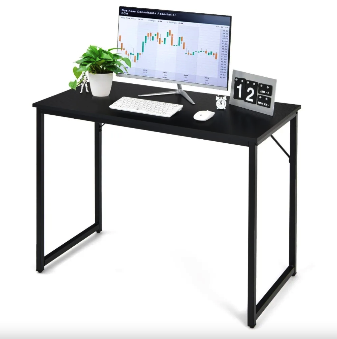 Письменный стол Costway Homart со стальным каркасом Черный (4806) - фото 6 Письменный стол Costway Homart со стальным каркасом Черный (4806) - фото 6