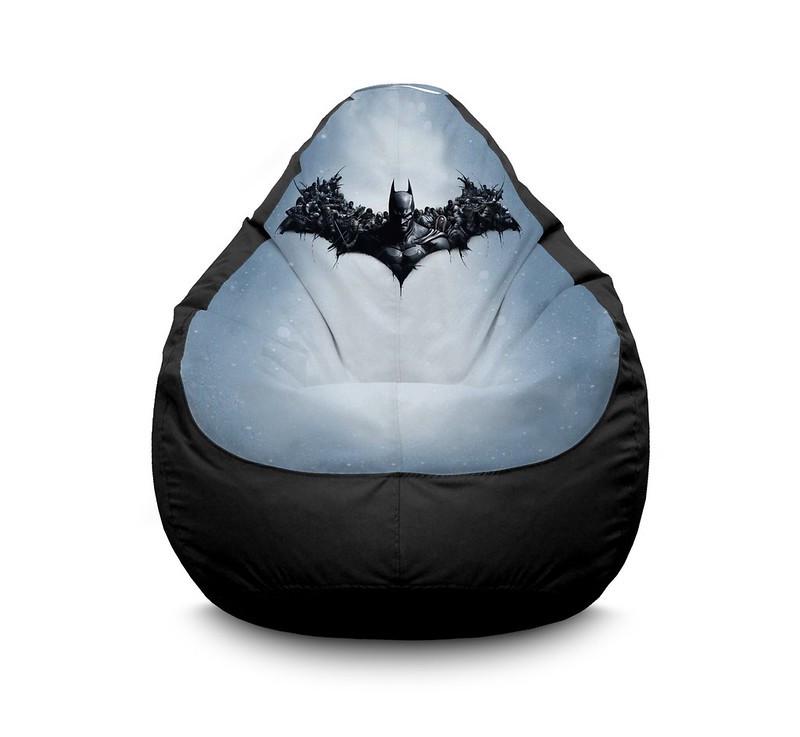 Кресло мешок iPuff Batman Arkham Knight Оксфорд XXL 90х125 см Черный