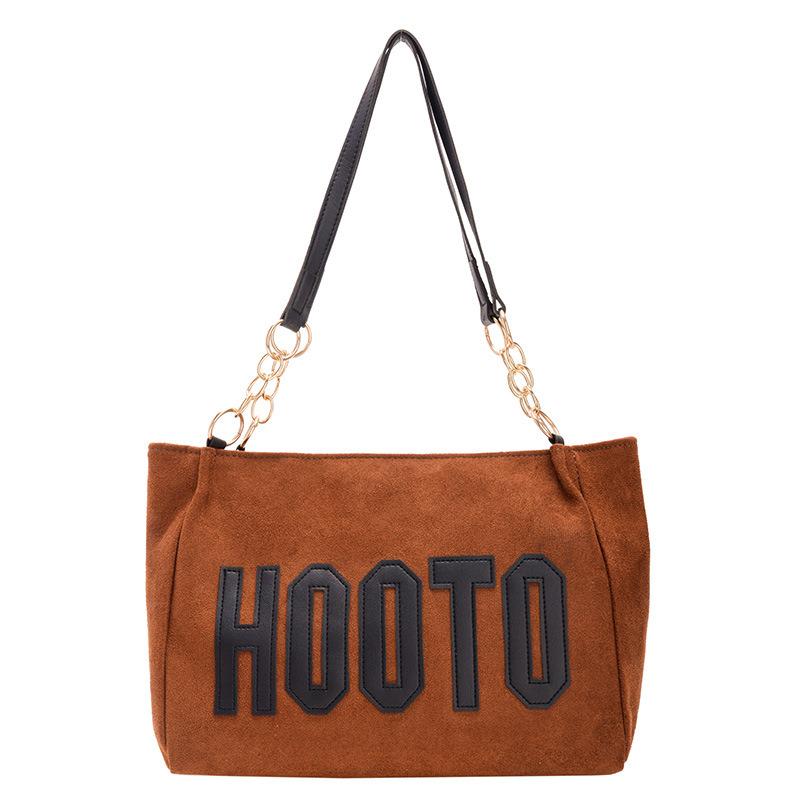 Городская сумка женская Hoo экозамша Brown (id_1380)
