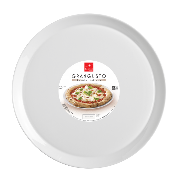 Блюдо для піци Bormioli Rocco Grangusto 330 мм Білий (401321FTB121990) - фото 1 Блюдо для піци Bormioli Rocco Grangusto 330 мм Білий (401321FTB121990) - фото 1