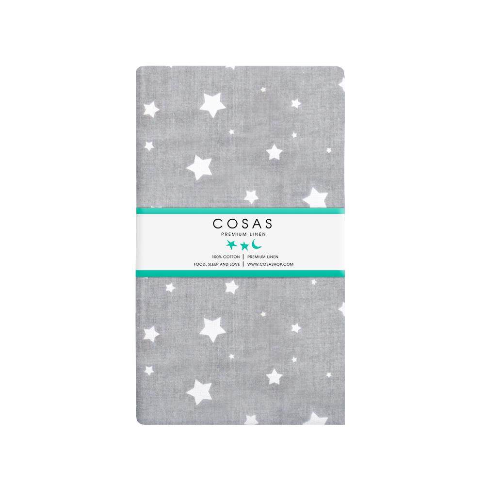 Набор детских простыней COSAS на резинке White/Starfall grey (4822052056851)