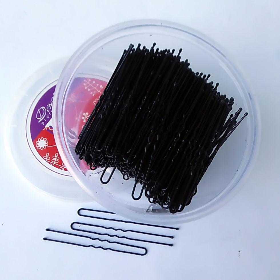 Заколки для волос ДенІС professional с силиконовыми шариками А-7 см 550 шт. Черный (1453070721)