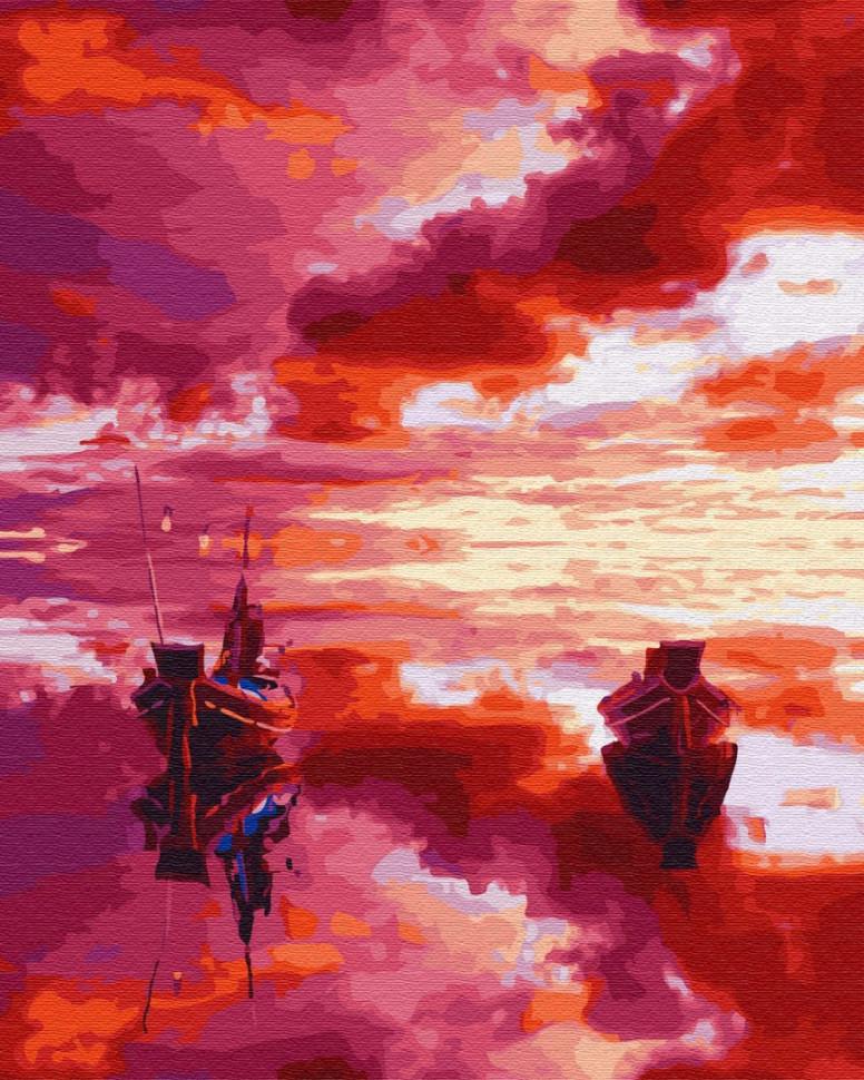 Картина по номерам Brushme Малиновый закат (GX28890)