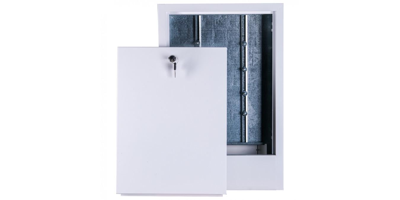 Шкаф коллекторный Галиндустрия ШКВ-00 для внутреннего монтажа с двумя ключами Белый (132-119-ШКВ-0)