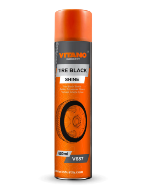 Пенный очиститель шин Tire black shine Vitano V687 650 мл (КИЛ192014)